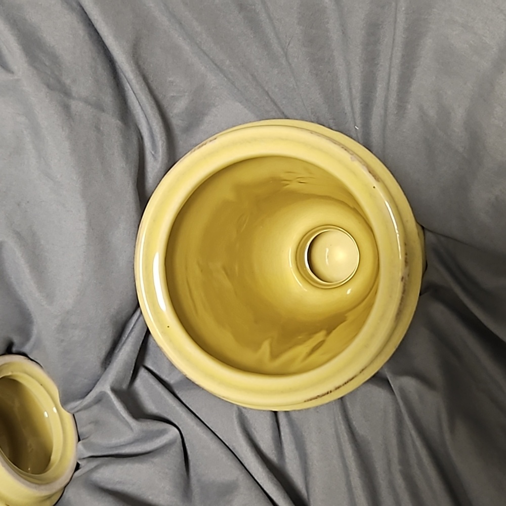 Yellow Vase/Container - Picture 3 of 4